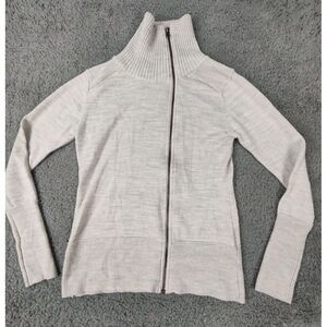 Kuhl Alpine Asymetrical Sweater Women's S Full Zip Merino‎ Wool Blend